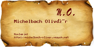 Michelbach Olivér névjegykártya