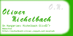 oliver michelbach business card